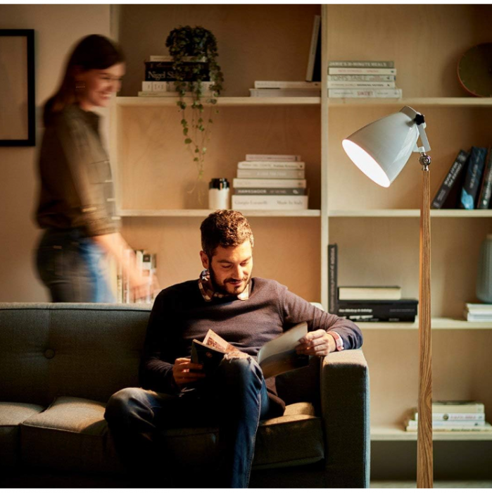 Set 6 becuri LED E27 Amazon Basics, echivalent 60W, 9 wați, alb cald [6]