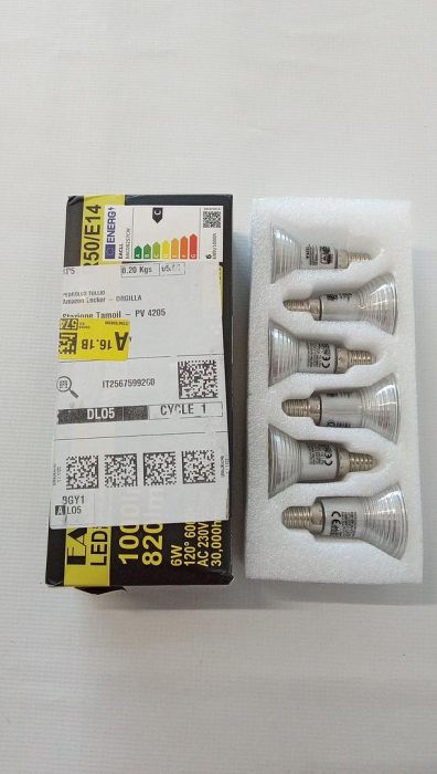 Set 6 becuri LED EACLL E14 alb rece, 6W echivalent 100W, R50 halogen, 6000K [7]