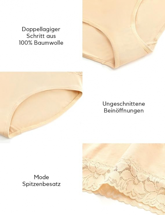 Set 6 chiloti pentru femei ALTHEANRAY AWB3020, bej, M [3]