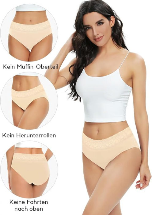 Set 6 chiloti pentru femei ALTHEANRAY AWB3020, bej, M [2]