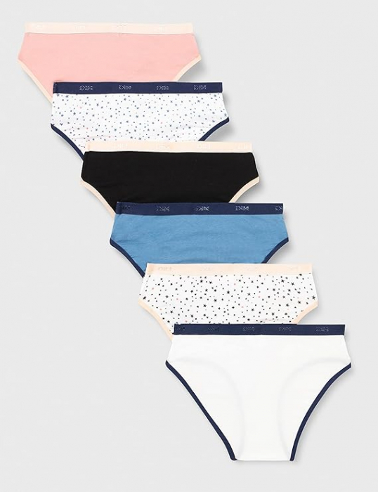 Set 6 chiloti pentru pentru fete DIM, din bumbac moale, 12 ani [3]