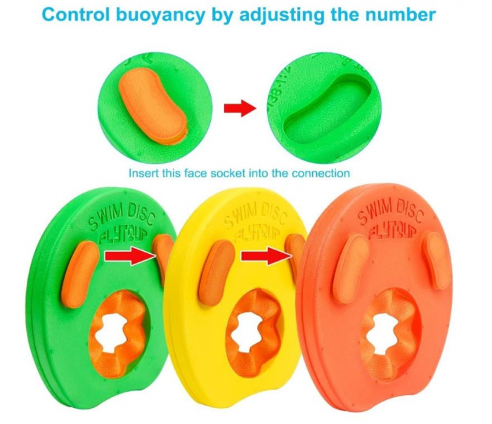 Set 6 discuri de inot Wishstar pentru copii 3-6 ani, multicolor [5]