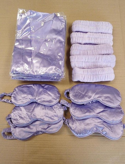 Set 6 halate de copii pentru petreceri spa BBTO, violet, 10 ani [2]