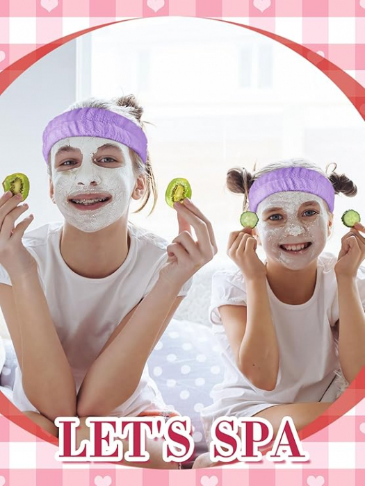 Set 6 halate de copii pentru petreceri spa BBTO, violet, 10 ani [5]