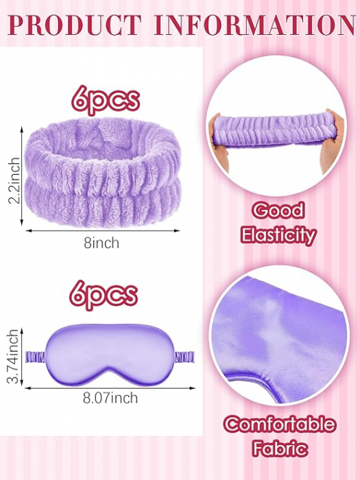 Set 6 halate de copii pentru petreceri spa BBTO, violet, 10 ani [4]