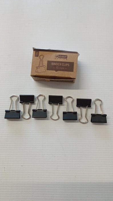 Set 7 clipsuri D.RECT pentru documente, 19 mm [2]