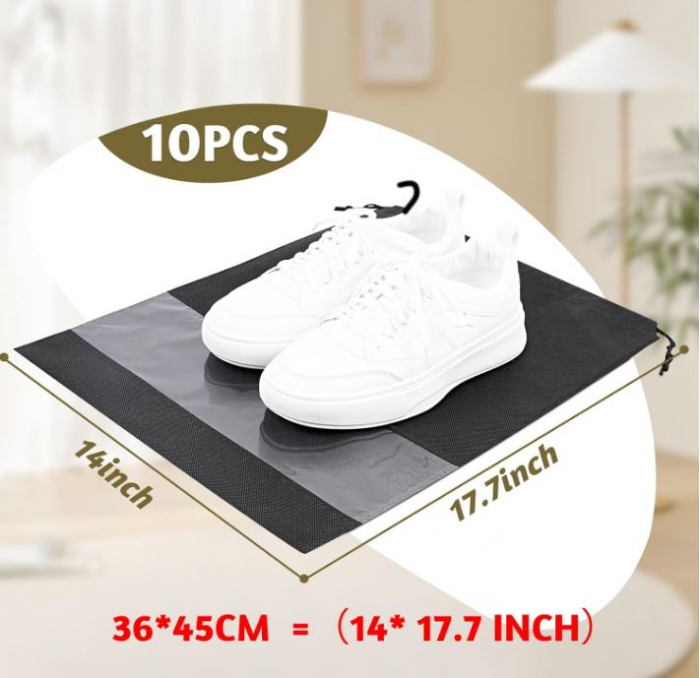 Set 7 saci de incaltaminte cu snur AiQInu, 45 x 36 cm [6]