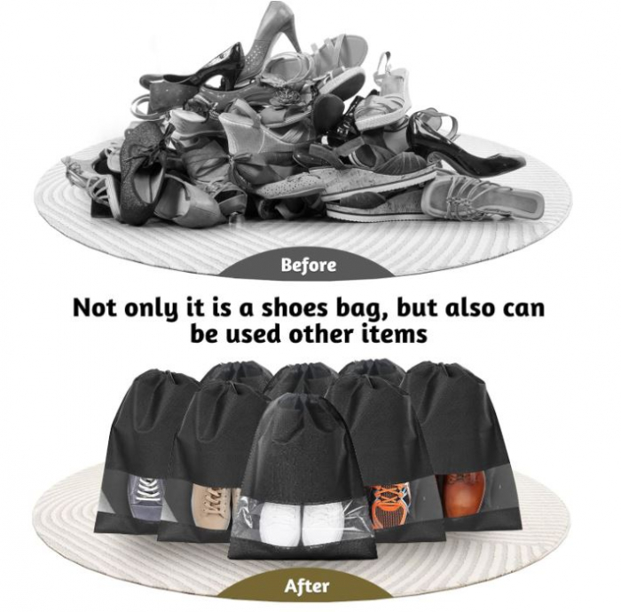 Set 7 saci de incaltaminte cu snur AiQInu, 45 x 36 cm [4]