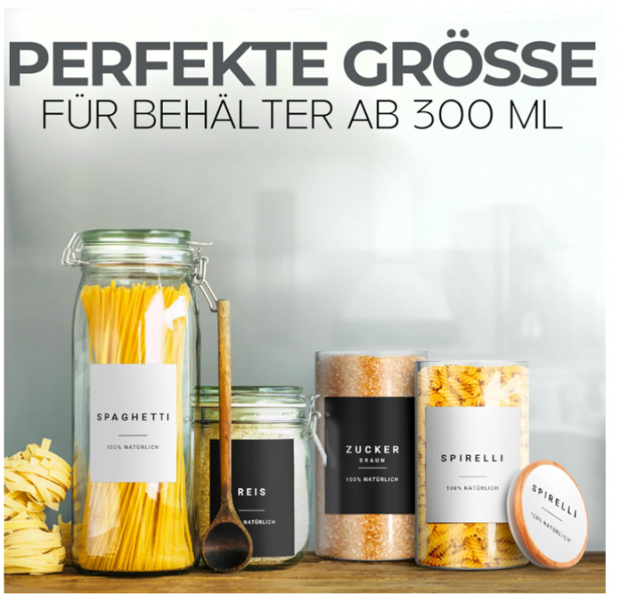 Set 72 Etichete autoadezive pentru bucatarie, in germana [5]