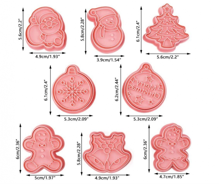 Set 8 forme de prăjituri de Crăciun [6]
