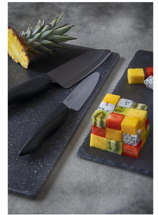 Set cadou de cuțite din ceramică Kyocera Innovation Series, mâner negru, lamă neagră [2]