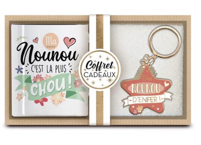 Set cana + breloc STC "Dadaca mea este cea mai draguta" (franceza) [4]