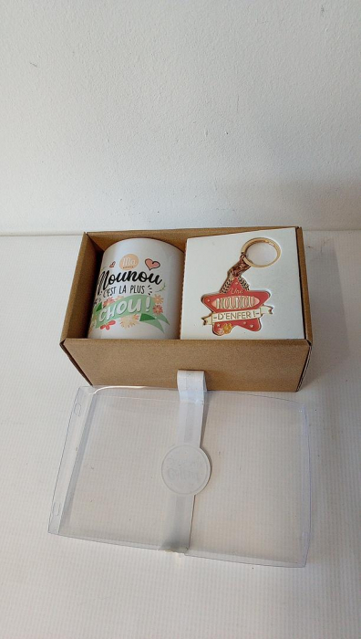 Set cana + breloc STC "Dadaca mea este cea mai draguta" (franceza) [2]