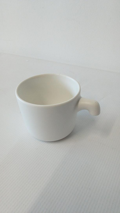 Set ceainic din ceramică MIAMIO, 1 litru, 4 căni, farfurii din bambus, alb [3]