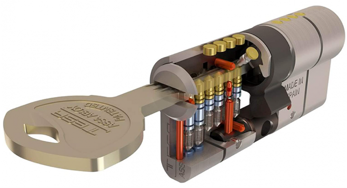 Set cilindru siguranta Tesa si 5 chei, 35 x 35 mm [3]