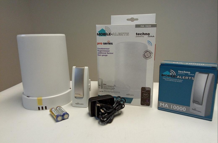 Set complet pluviometru, gateway și senzor de ploaie fără fir Technoline MA10040, alb [2]