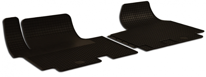 Set Covorase Auto Cauciuc Umbrella Pentru Renault Trafic (2007-2014) Opel Vivaro (2001-2014)- 2Pcs + Suport Numar Inmatriculare Mega Drive Simplu Set 2 Buc [2]