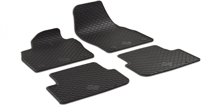 Set Covorase Auto Cauciuc Umbrella Pentru Seat Ibiza (2017-), Arona (2017-), Volkswagen Polo (2017-), Audi A1 (2018-) + Suport Numar Inmatriculare Mega Drive Simplu Set 2 Buc [2]