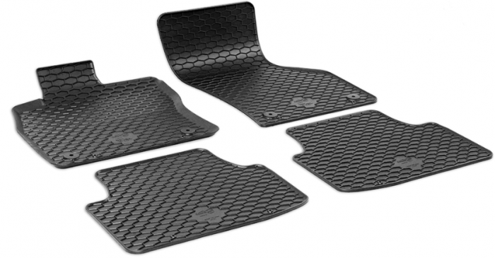 Set Covorase Auto Cauciuc Umbrella Pentru Seat Leon (2020-) + Suport Numar Inmatriculare Mega Drive Simplu Set 2 Buc [2]