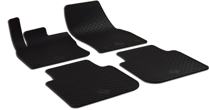 Set Covorase Auto Cauciuc Umbrella Pentru Skoda Kodiaq (2017-) Volkswagen Tiguan Allspace (2017-) Seat Tarraco (2019-) + Suport Numar Inmatriculare Mega Drive Simplu Set 2 Buc [2]