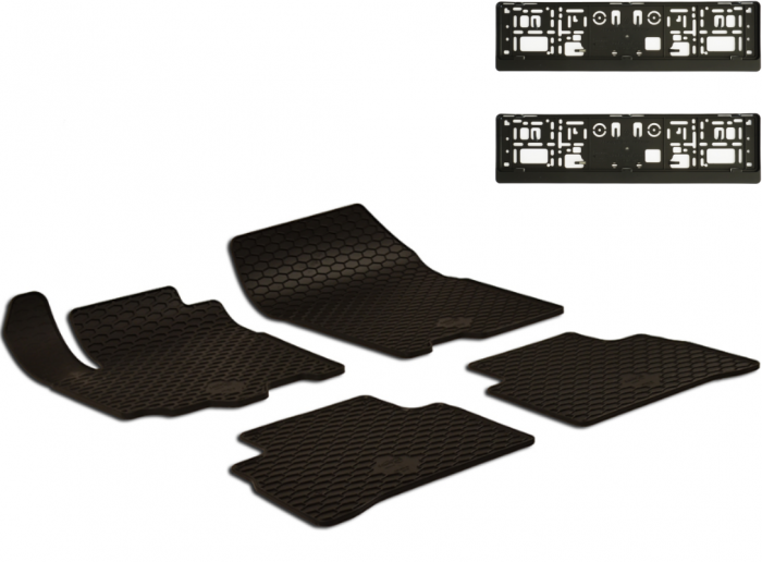 Set Covorase Auto Cauciuc Umbrella Pentru Suzuki Vitara Iv (Inclusiv Hybrid) (2015-) + Suport Numar Inmatriculare Mega Drive Simplu Set 2 Buc [1]