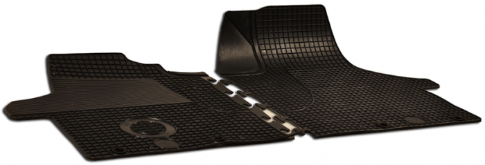 Set Covorase Auto Cauciuc Umbrella Pentru Volkswagen T5 (2003-2010) – 2Pcs + Odorizant Auto Bradut Wunder-Baum Black Ice [2]