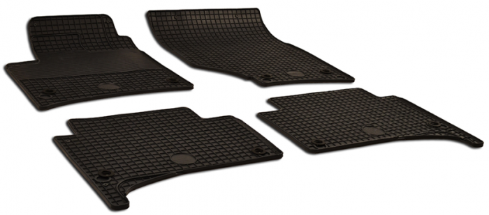 Set Covorase Auto Cauciuc Umbrella Pentru Volskwagen Touareg (2003-2009) Porsche Cayenne (2003-2009) + Odorizant Auto Bradut Wunder-Baum Black Ice [2]