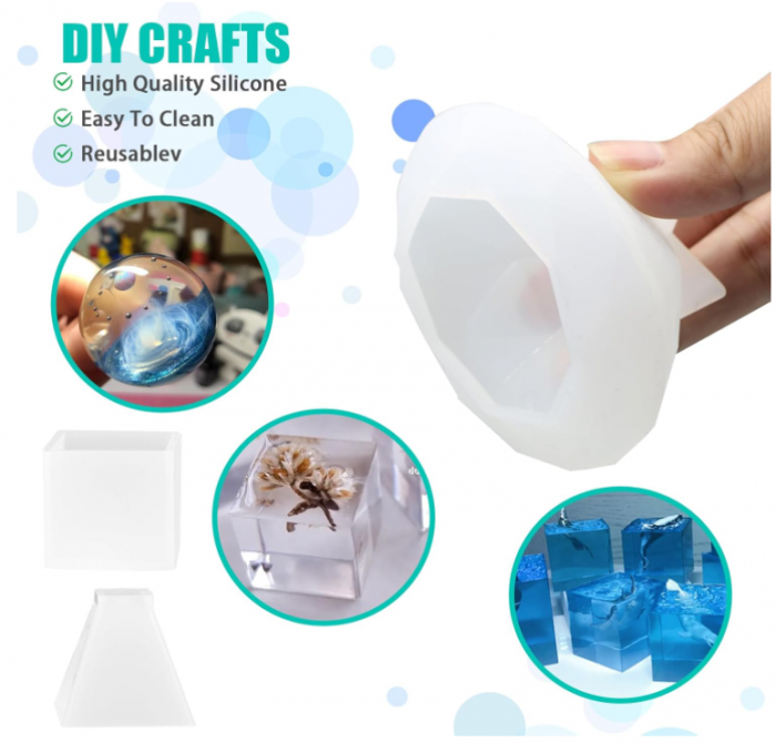 Set de 10 matrițe YUTUY Forme din silicon pentru turnare/confectionare bijuterii [7]