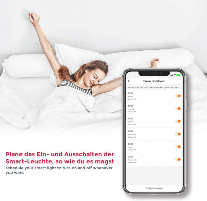 Set de 2 becuri LED B.K.Licht, Smart Home E14 alb cald, 5,5 wați, 470 lumeni [5]