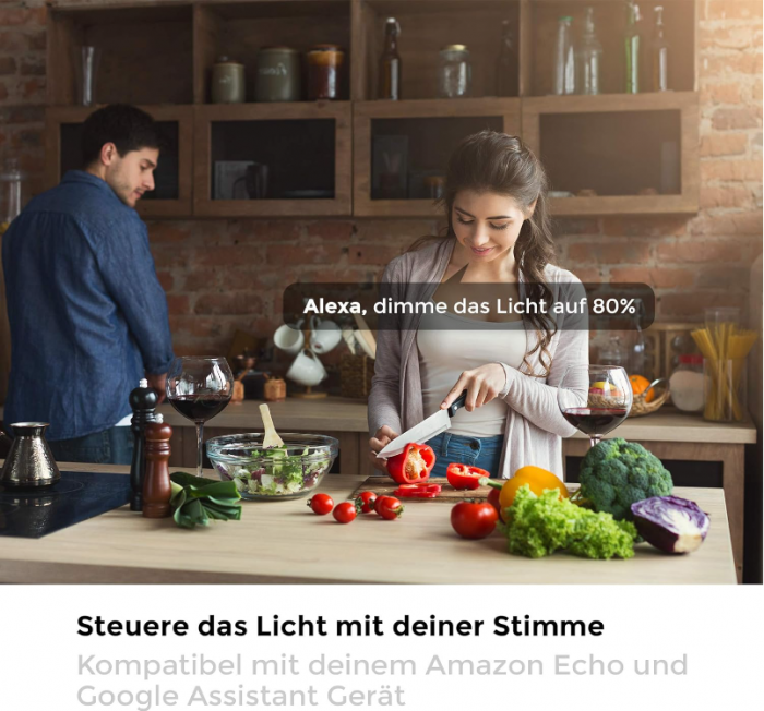 Set de 2 becuri LED B.K.Licht, Smart Home E14 alb cald, 5,5 wați, 470 lumeni [4]