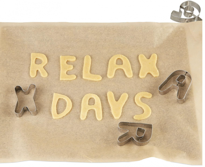 Set de 36 de forme pentru prajituri Relaxdays, cu litere și cifre, oțel inoxidabil [7]