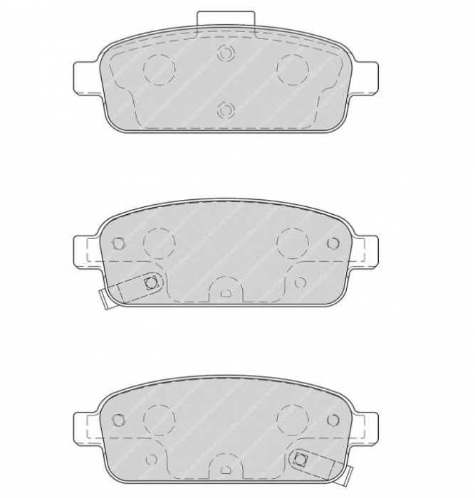 Set de 4 plăcuțe de frână Ferodo FDB4265, frana disc [2]
