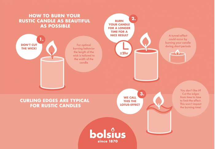 Set de 5 lumanari rustice tip bloc Bolsius Rustic Pillar, Cozy Coppers, fara parfum [5]