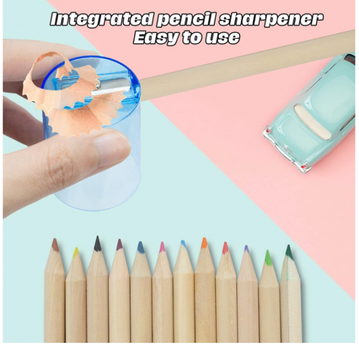 Set de 8 creioane de colorat x 12 culori pentru copii CIOUYAOS [5]