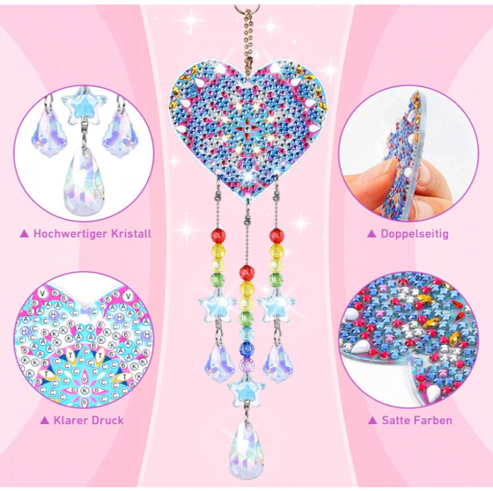 Set de artizanat cu clopotei de vant pentru pictura cu diamant FORMIZON [4]