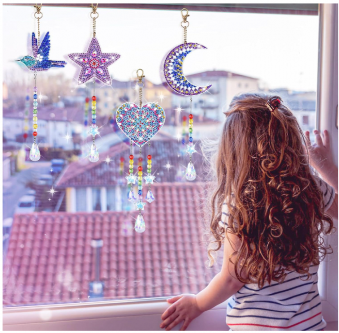 Set de artizanat cu clopotei de vant pentru pictura cu diamant FORMIZON [6]