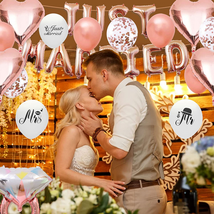 Set de baloane Just Married: [4]