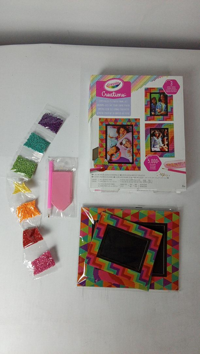 Set de rame foto personalizate Crayola cu cristale colorate [2]