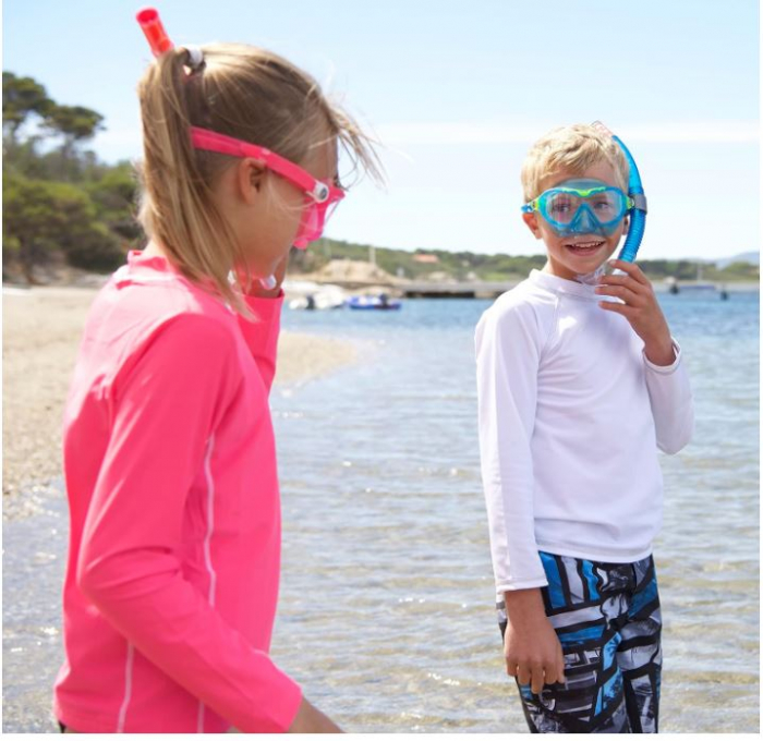 Set de scufundari pentru copii Aqualung, ochelari + tub snorkeling, albastru [10]