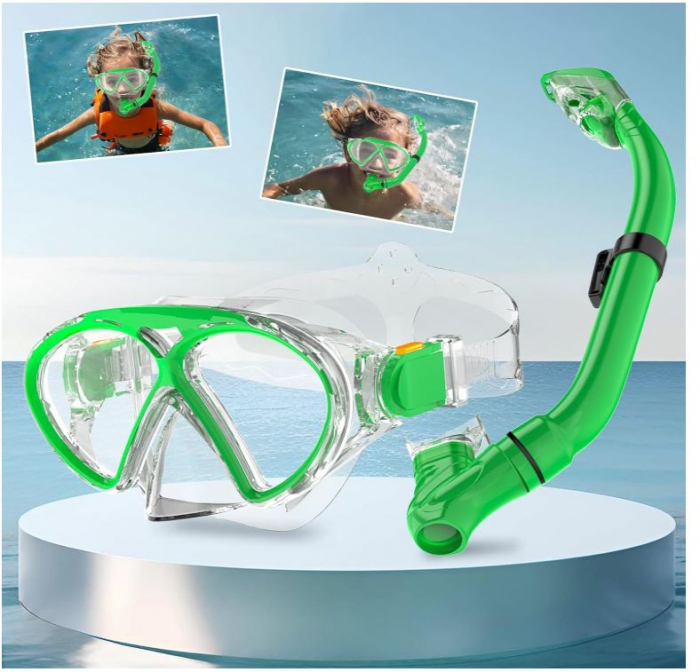 Set de scufundari pentru copii WISHBETY, ochelari + tub snorkeling [10]