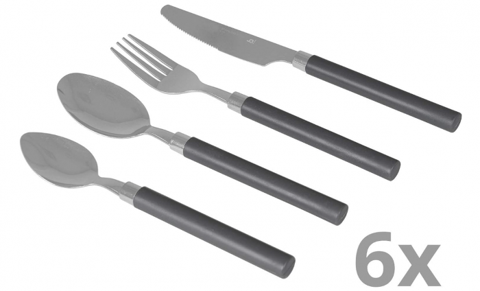 Set de tacâmuri din oțel inoxidabil Bo-Camp, 24 de piese, 6 persoane [2]