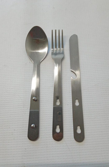 Set de tacâmuri din oțel inoxidabil CAO, 3 piese, pentru camping [2]