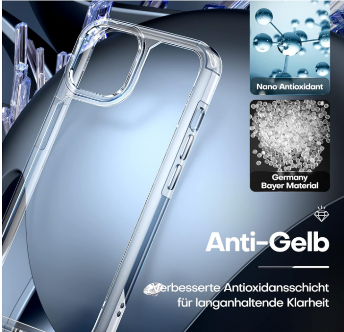 Set husa + 2x folii protectie sticla securizata + 2x protectie lentile camera TAURI pentru iPhone 14 Plus [6]