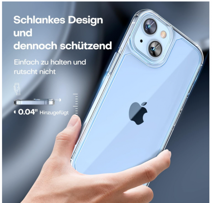 Set husa + 2x folii protectie sticla securizata + 2x protectie lentile camera TAURI pentru iPhone 14 Plus [7]