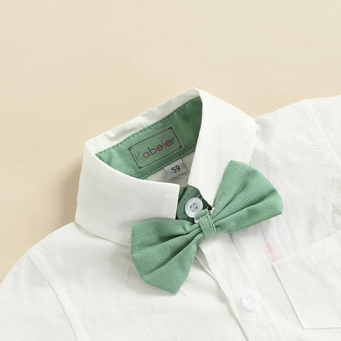 Set imbracaminte de vara pentru bebelusi PanLidapan, camasa si pantaloni, marime 80 [4]