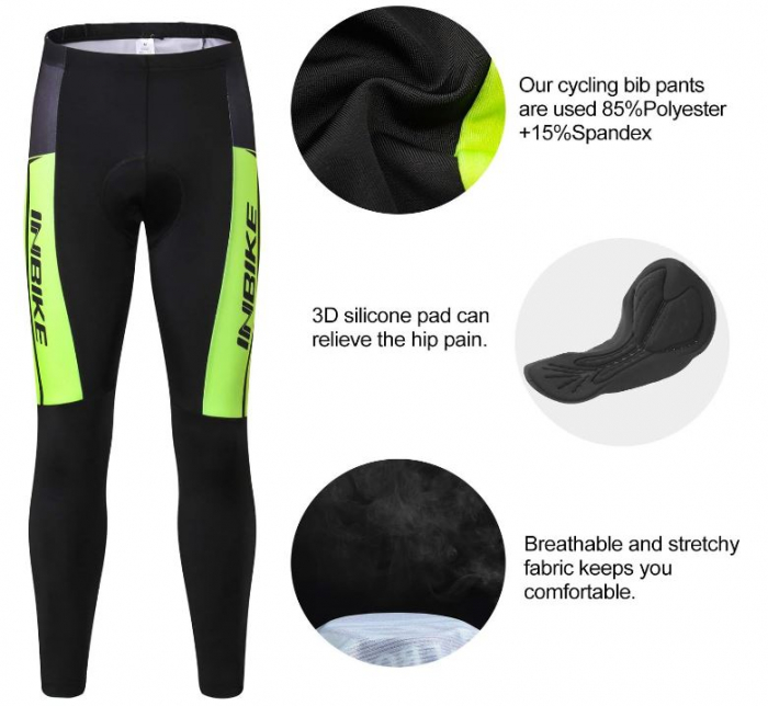 Set jacheta si pantaloni pentru ciclism INBIKE pentru barbati, L [4]