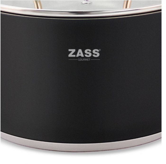 Set oale inox cu capac 6 piese Zass Gourmet ZG-SCS 01, culoare Negru [7]