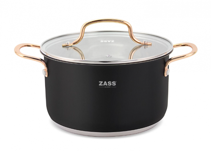 Set oale inox cu capac 6 piese Zass Gourmet ZG-SCS 01, culoare Negru [5]