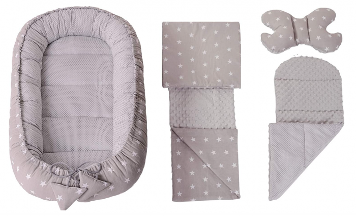 Set pat si pătură pentru bebeluși, 90 x 50 cm [5]