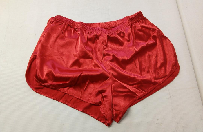 Set pijamale din satin pentru femei SWOMOG, scurte/lungi, 7 piese, rosu, XL [5]